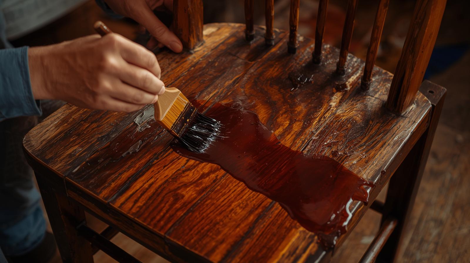 please create image, antique furniture staining (2)